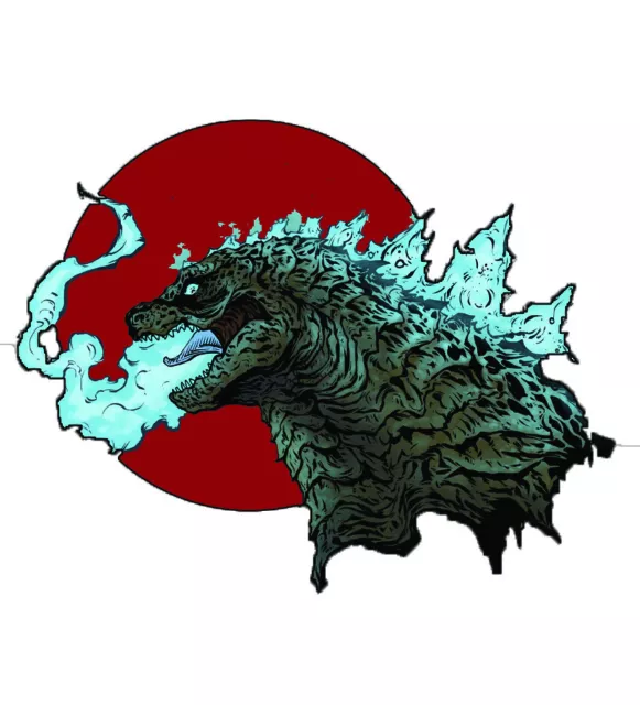 Godzilla In the Clouds 3-6 Vinyl Decal Stickers