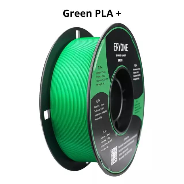 Eryone Green PLA PLUS High Quality 1.75mm 3d Printer Filament 1KG Spool