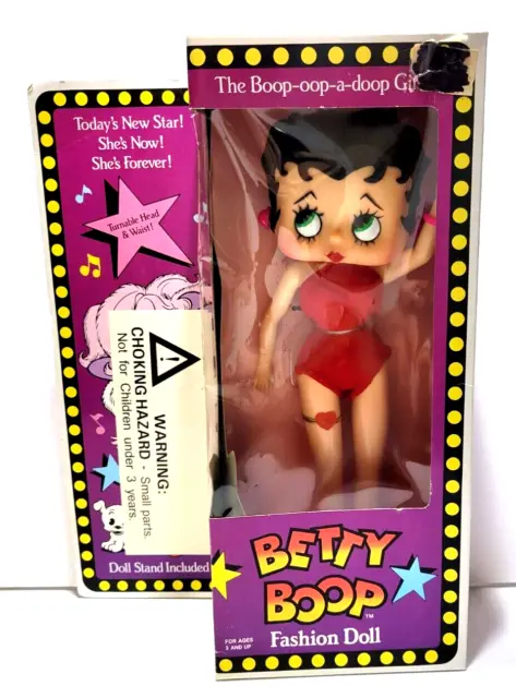 Marty Toy Betty Boop 12" Fashion Doll Red Swimsuit Sealed in Box 1986 M-Toy