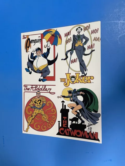 Dc Universe Dc Villains Joker Penguin Riddler Catwoman Poster Pin Up New.