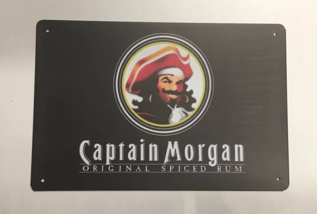 Captain Morgan Metal Tin Signs - Rum Private  Straight Man Cave Alcohol Spirit