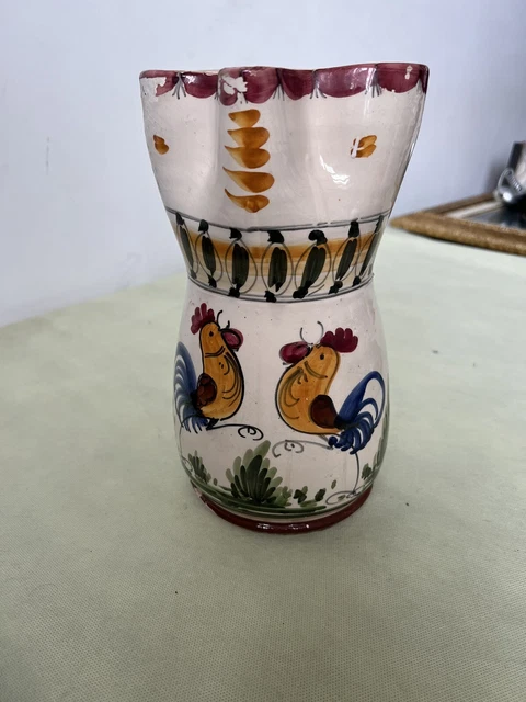 VINTAGE CERAMICA CARAFFA BROCCA 25 CM GROTTAGLIE  PUGLIA PUGLIESE XX Secolo
