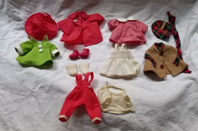 Furga per le mini furga lotto sei outfits originali anni'60: 12 PEZZI.