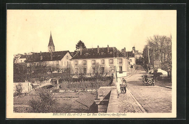 CPA Brunoy, La Rue Gutierrez-de-Estrada