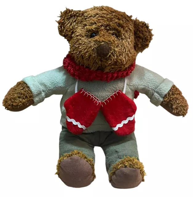 Hallmark Bear Plush Stuffed Winter Teddy Sweater Holiday Christmas Gift Vintage