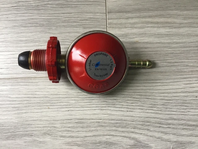 Propangasregler Mit Druckanzeige - Europäischer Adapter Für Öfen & Heizungen