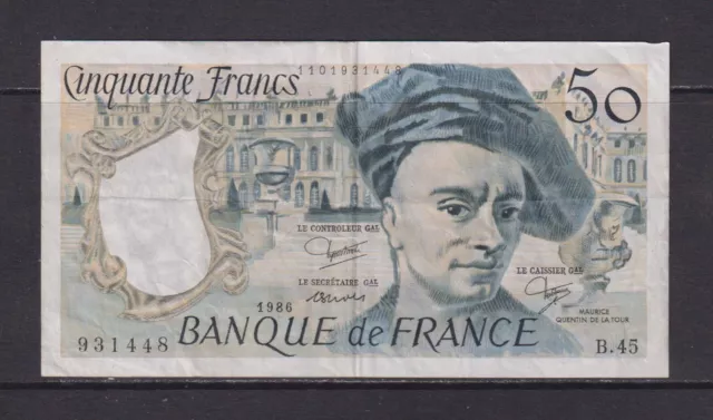FRANCE - 1986 50 Francs Circulated Banknote