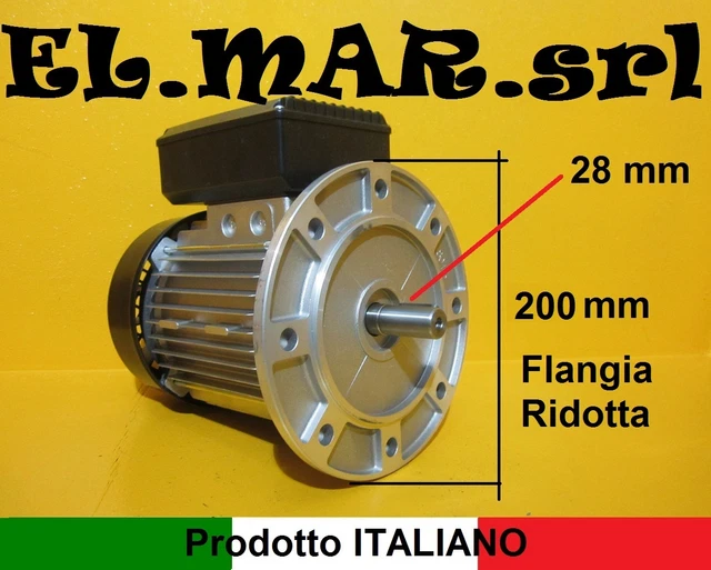 Motore elettrico monofase in alluminio 3HP 2 poli 2800 giri/min