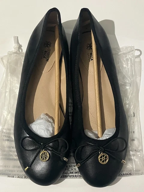 Avon Cushion Walk Women's Black Flat Slip on Shoes size 7