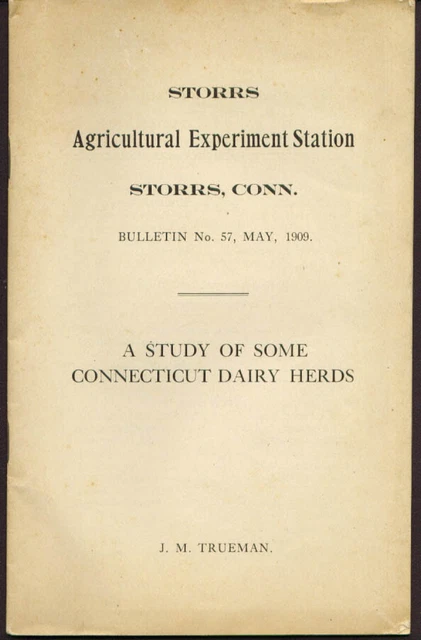 Storrs CT Agricultural Experiment Station 1909 report