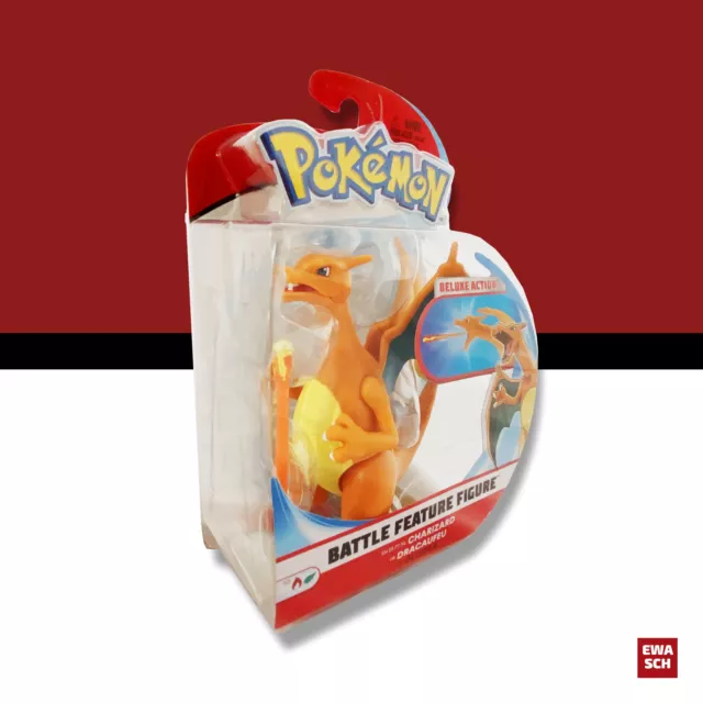 Pokémon | Battle Feature Figur - Glurak, Charizard | NEU, OVP & Original