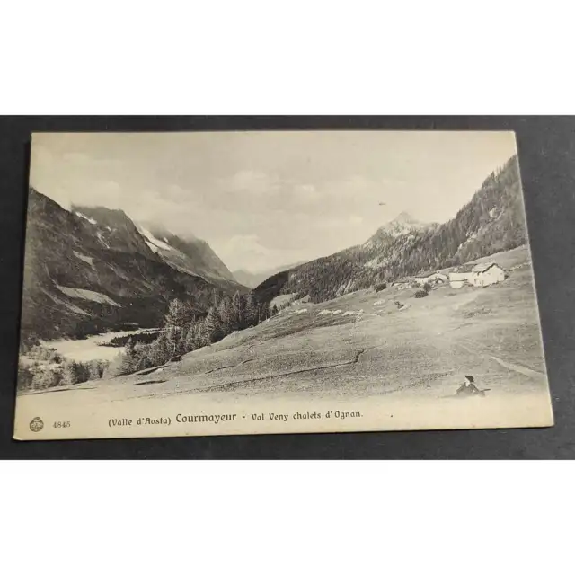 Cartolina Courmayeur (Valle d'Aosta) - Val Veny Chalets d'Ognan