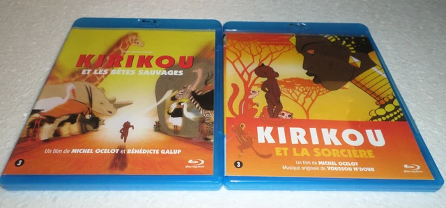 KIRIKOU ET LA SORCIERE + Kirikou Et Les Bêtes Sauvages  / LOT DE 2 BLU RAY