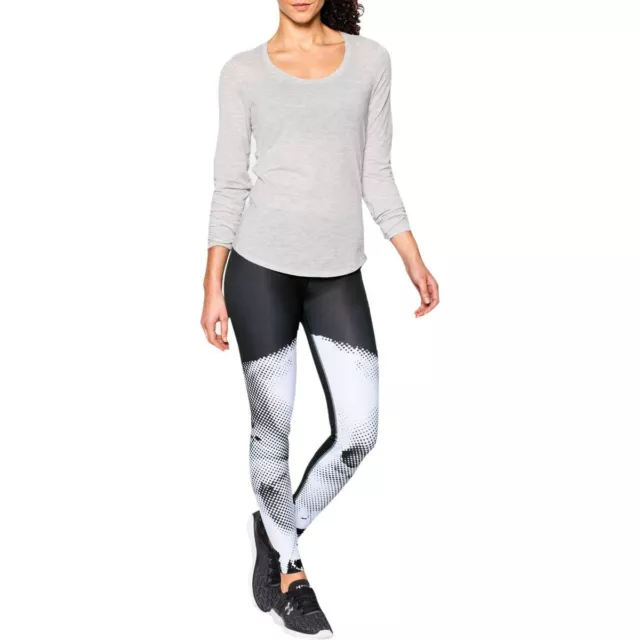 Under Armour Womens Roga StudioLux Printed Leggings Black XS