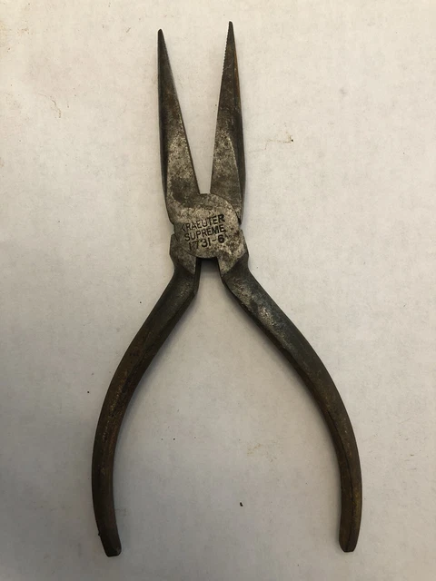 Vintage Kraeuter Supreme 1731-6 Needle Nose Pliers USA
