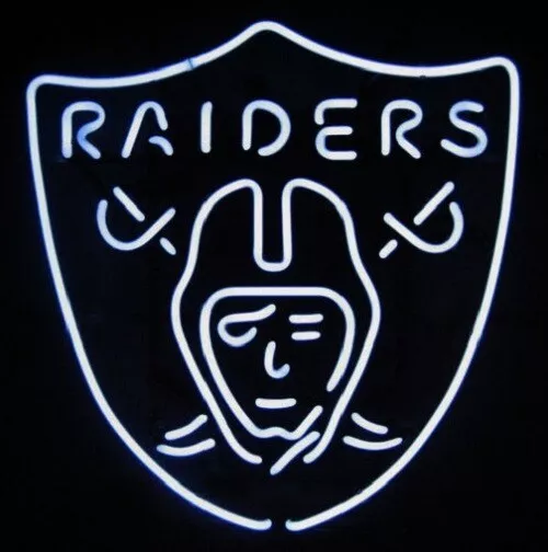 CoCo Las Vegas Raiders Oakland 20"x16" Neon Sign Bar Beer Light Decor Party