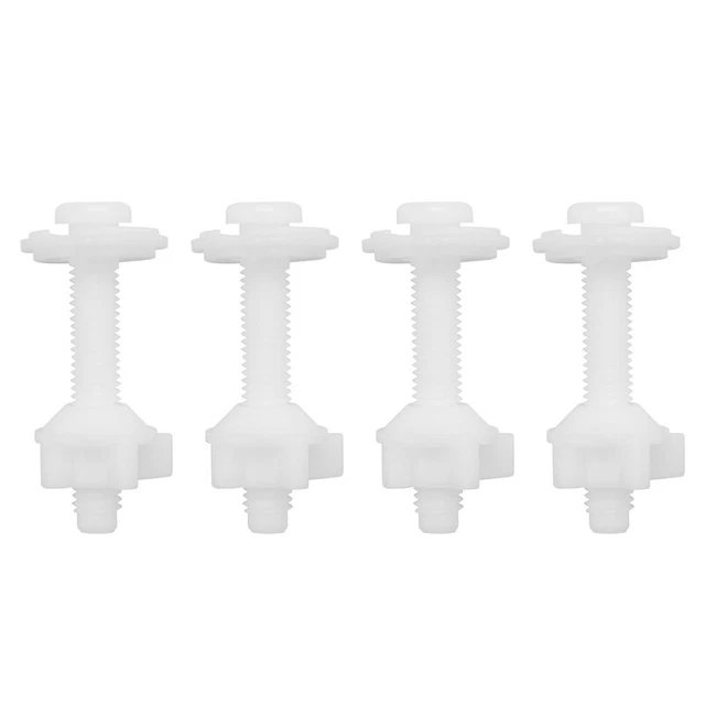 4 pz cerniere WC viti bullone con dadi e rondelle in plastica sostituzione WC S9N4
