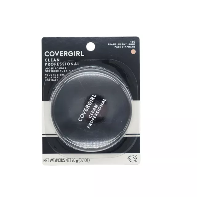 CoverGirl 110 TRANSLUCENT LIGHT Clean Professional Loose Powder For Normal Skin