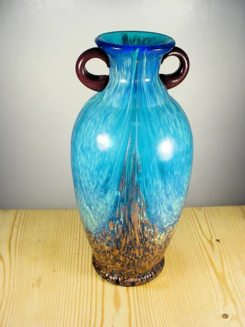 Tall Dale Tiffany Art Glass Amphora Vase (2)