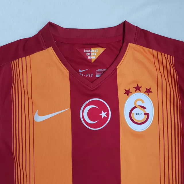 NEW! Nike Galatasary Home Shirt Size S 2014 /  2015 Melo #3 Football Jersey 3