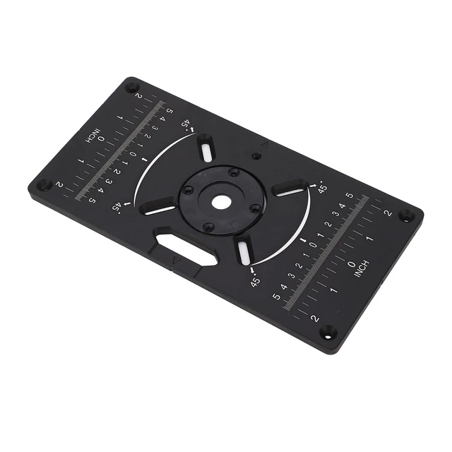 Routeur Plaque Rectangle En Alliage 'aluminium Routeur Table Insérer Plaque