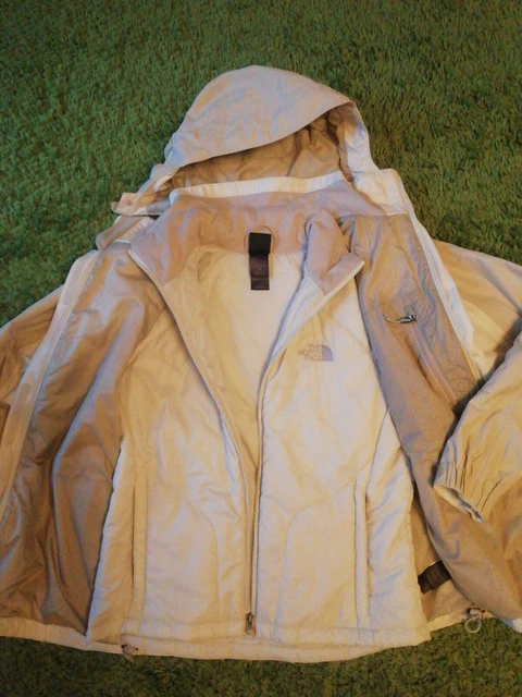 North Face Hyvent Beige giacca Donna Tg S Nera Giacca imbottita