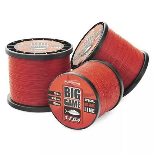 Monofilo Pesca Big Game Tbr 1000 M Tubertini Mulinello Drifting Tonno Filo Rosso