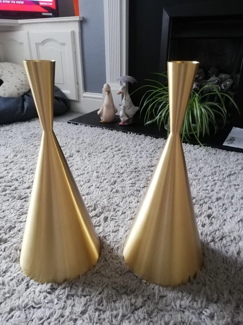 2 X Tom Dixon Beat Shades Tall Brushed Brass BLS03B(SHADE ONLY)