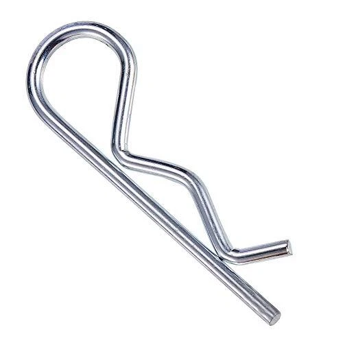Hair Pin Clips, 10 Pack 5/32 x 2-15/16-Inch Spring Steel Zinc Plated R Clips ...