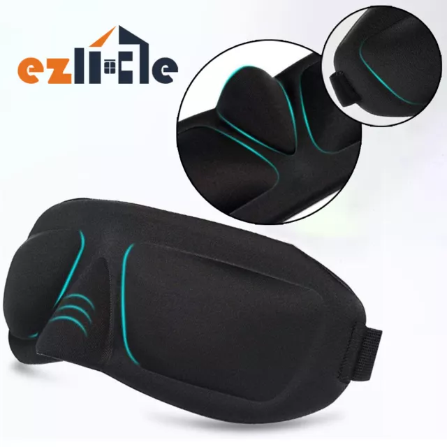 Travel 3D Adjustable Sleeping Blindfold Soft Memory Sleep Eye Mask Shade Cover