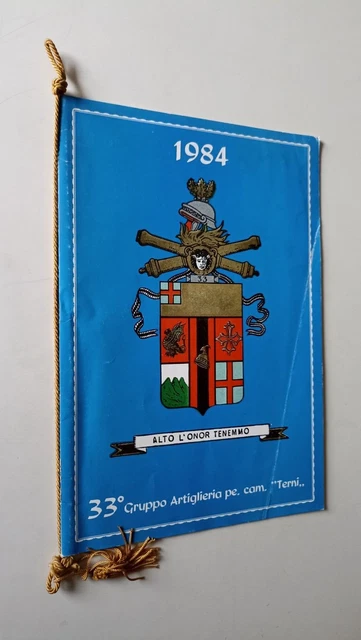 B393 Calendario 33° Gruppo Artiglieria Terni 1984 Con Cordoncino