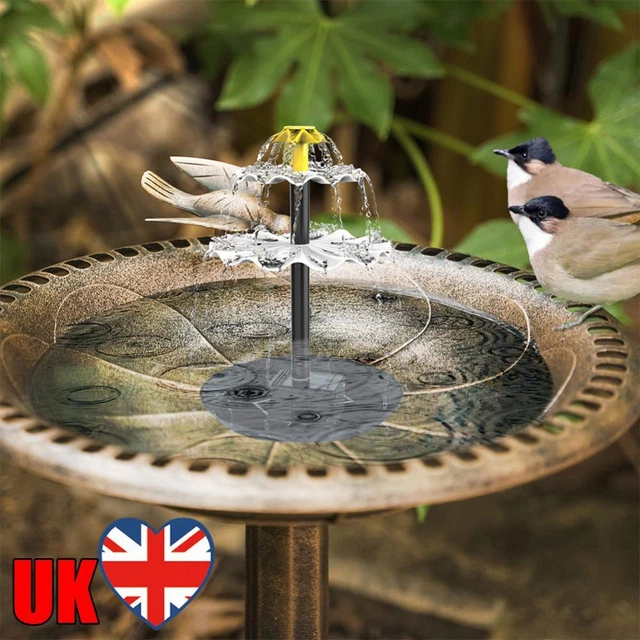 Vasca Per Uccelli Da Balcone A Energia Solare - Fontana Con Morsetto, Per Colibrì E Altri Uccelli, Da Appoggio O Da Fissare - Foto 13