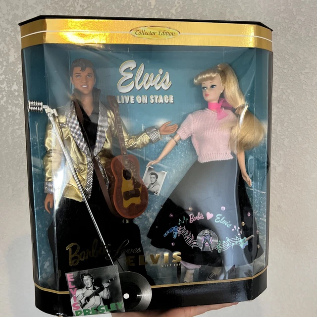 Vintage Barbie Loves Elvis Collector Edition 1996 Mattel Dolls - New In Box