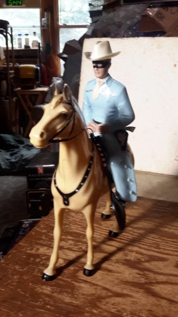 Hartland "Lone Ranger" w/Silver/Saddle/Pistols/Hat Western Model Figures
