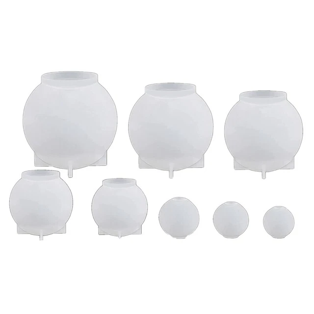 KugelföRmige Harzformen, Nahtlose Kugelformen, 8 GrößEn Epoxid-Silikonforme K6W2