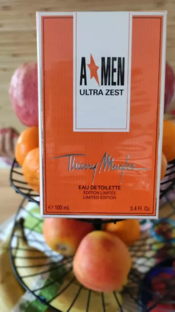 THIERRY MUGLER A men ultra zest perfume fragrance the bottle
