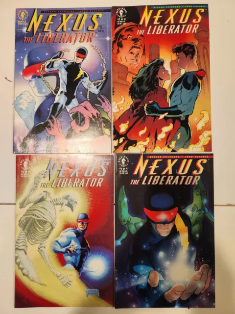 Nexus: The Liberator Comics (Dark Horse 1992) #1-4, Complete Set, Ex. Condition!