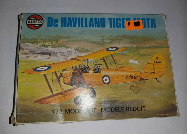 Airfix DeHavilland Tiger Moth Modellbausatz 1:72 - 42 Teile Doppeldecker