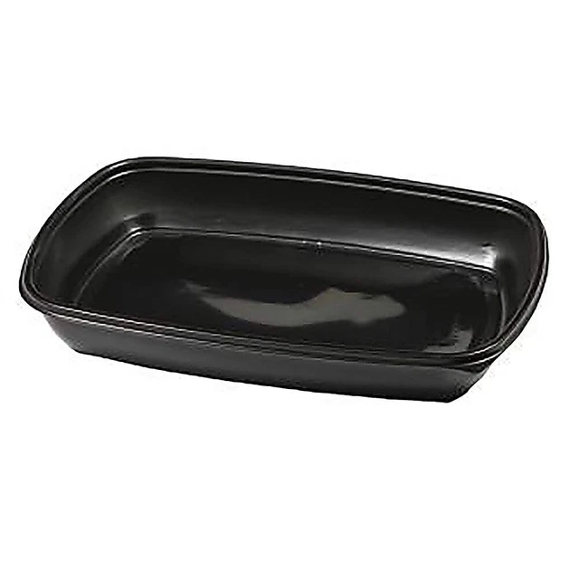 Sabert 78120B300N Black PP 20 Ounce Hot Food Container - 300 / CS