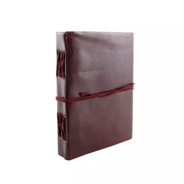 Cahier en cuir premium marron Carnet de croquis Journal de bord 17,5 x 12,5 cm