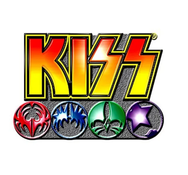 Kiss Logo and Icons Official Pin Badge