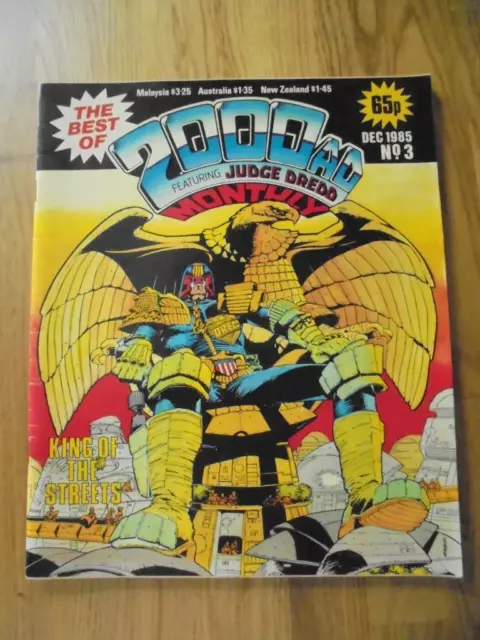 Best of 2000AD Monthly no 3 (December 1985) - Judge Dredd / Death - VERY GOOD