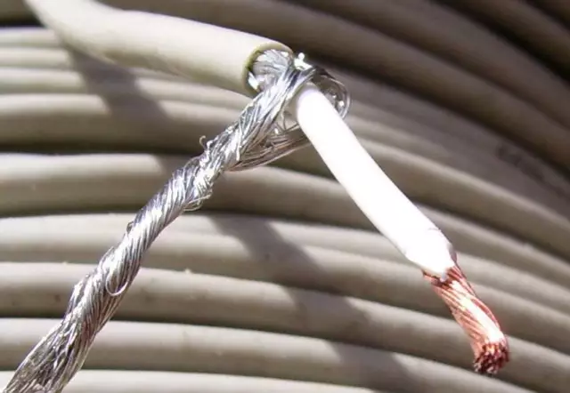 Fil de câblage blindé cuivre nu multibrin souple - 1mm² - LiYCY 1x1 - NOS *