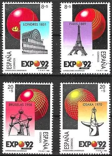 Timbres Sports JO Espagne 2606/2609 ** (74249FE)