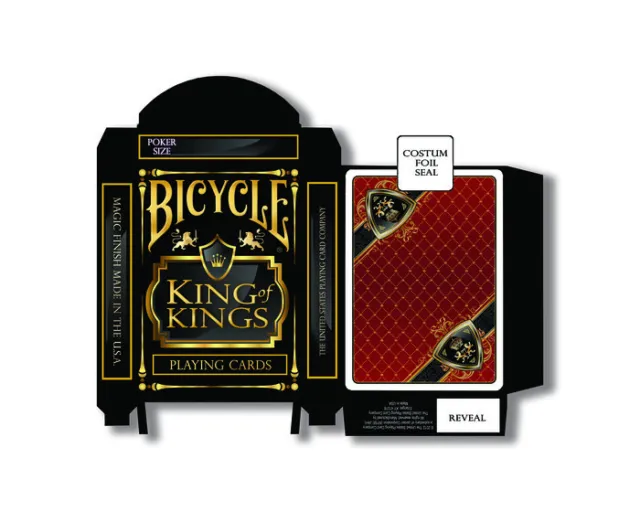 New Bicycle King Of Kings Black Playing Cards Deck Limited Edition
