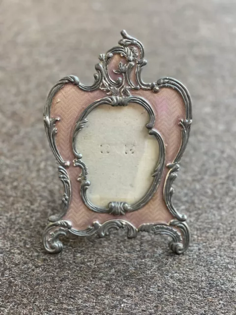 Terragrafics Empire French Pink Enamel Picture Frame Faberge Design