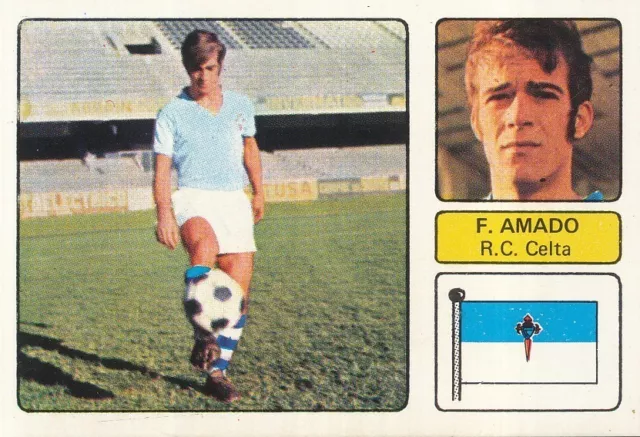 Manuel Fernandez Amado # Rc.celta Cromo Card Campeonato De Liga 1973-74 Fher