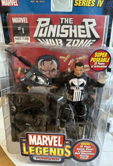 Marvel Legends Series IV The Punisher Warzone #1 Action Figure 2003 Toy Biz SEAL