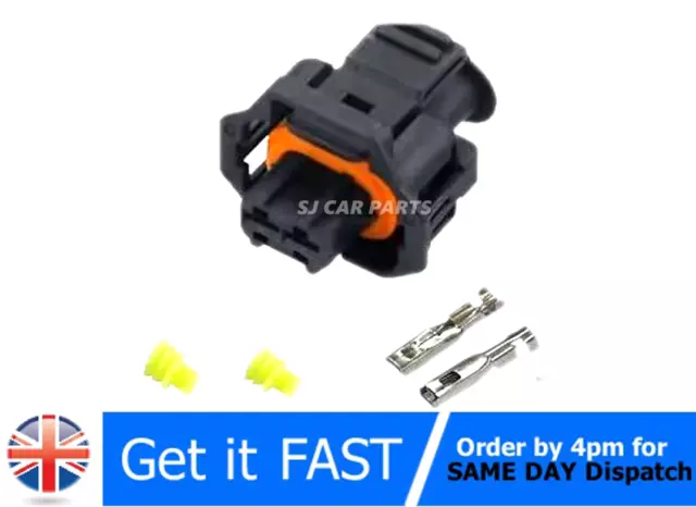 2 Pin Way Diesel Fuel Injector Plug Connector For Vauxhall Citroen Peugeot