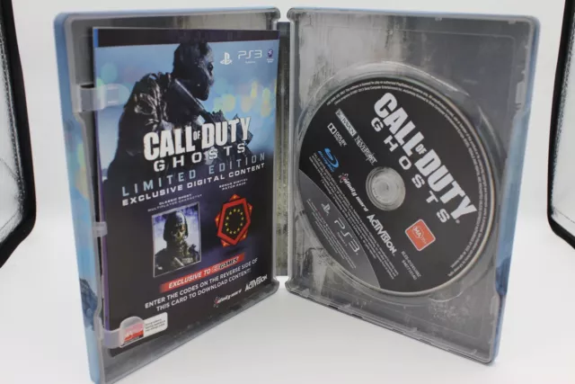 CALL OF DUTY Ghosts PS3 Game PlayStation 3 COD Steelbook Metal Tin